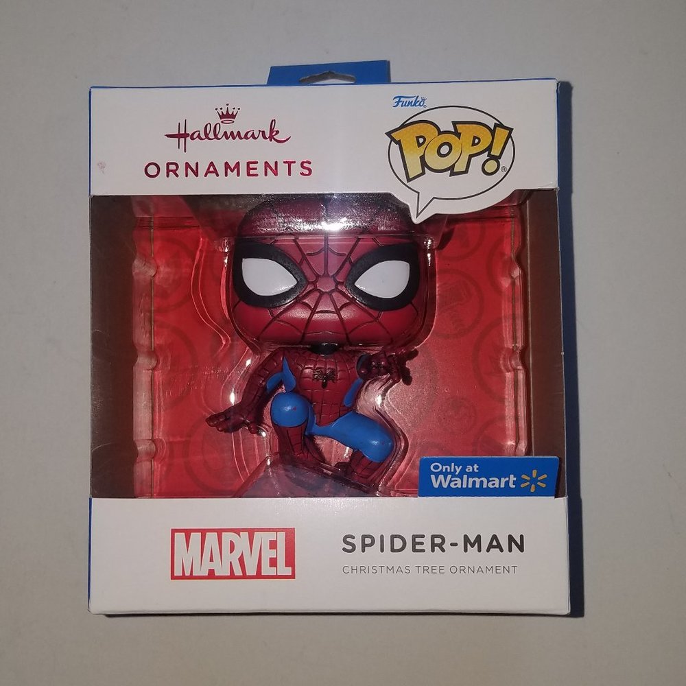 Hallmark spiderman no way home ornament funko pop new in box